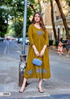 Yamini By Wooglee Rayon With Thread Work Pocket Kurti
